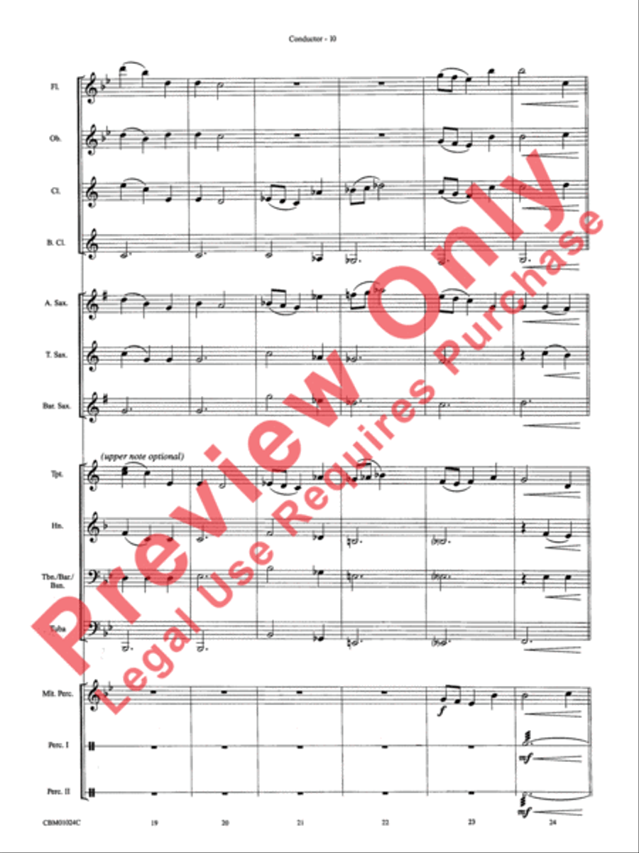 Harry's Wondrous World & Hedwig's Theme (Themes) Concert Band scores gallery preview page 13