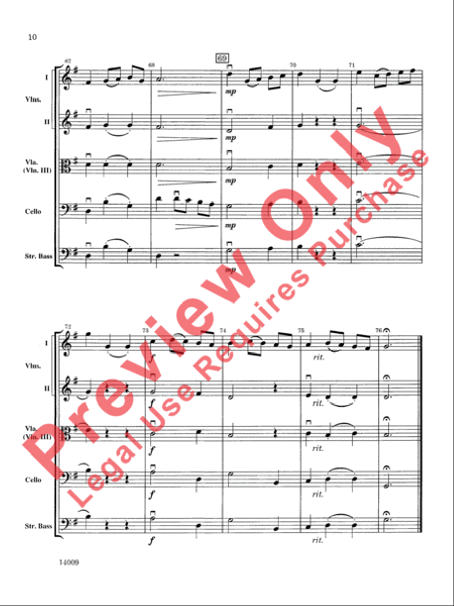 Chorale and Minuet Chorale and Minuet String Orchestra scores gallery preview page 11