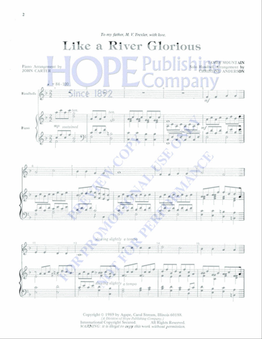 Like a River Glorious Percussion scores gallery preview page 2