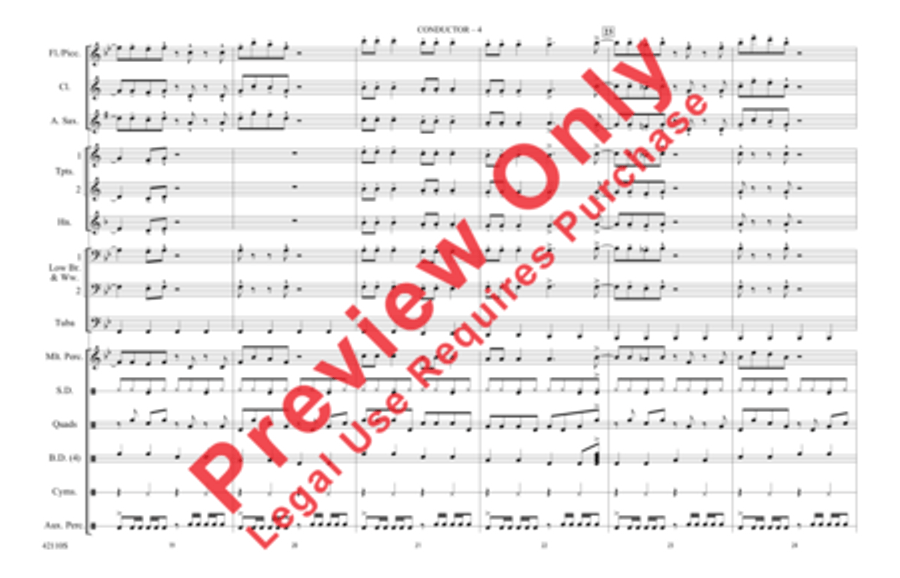 Funkytown Marching Band scores gallery preview page 5