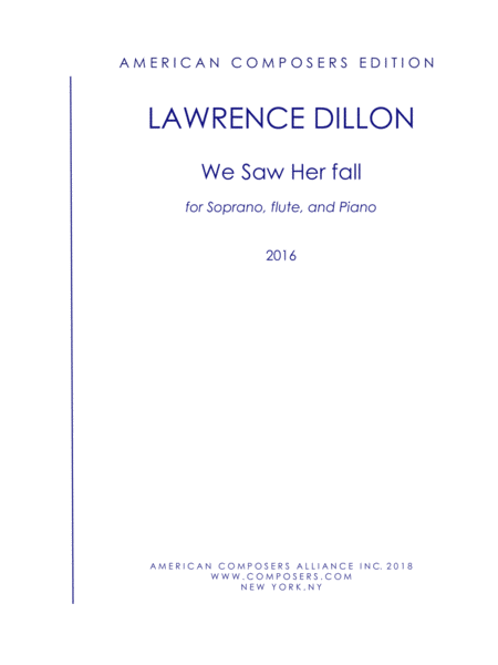 [Dillon] We Saw Her Fall
