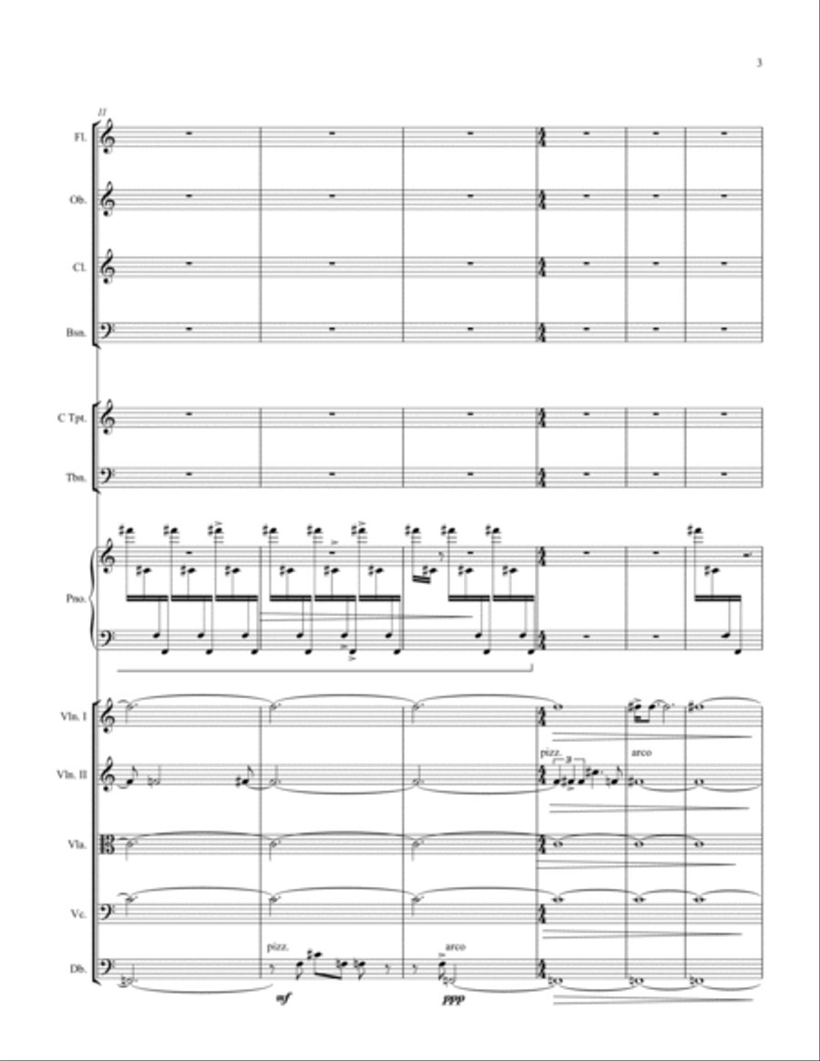 Elegy for Lukas Foss 1922-2009 Large Ensemble scores gallery preview page 6