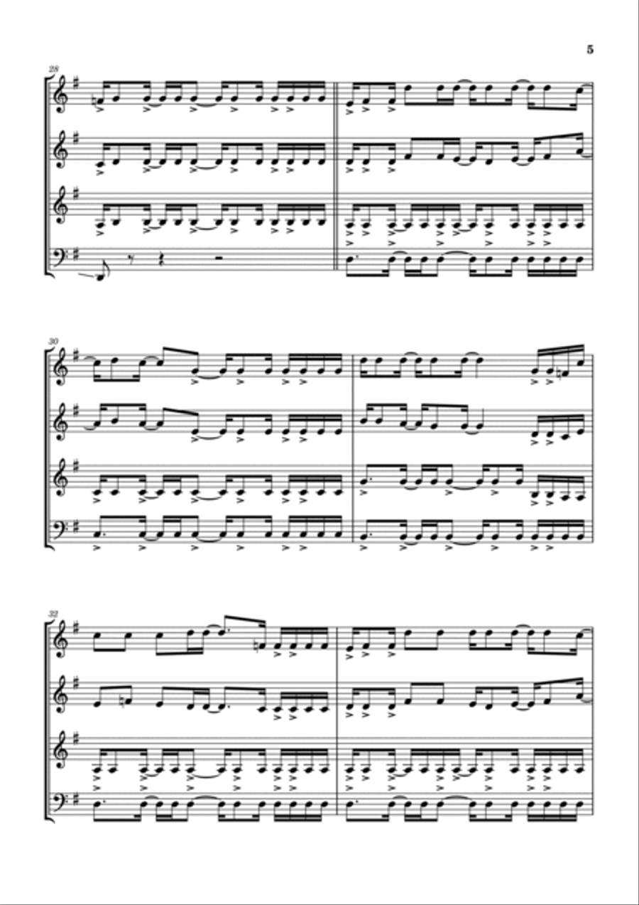 Last Chance To Evacuate Planet Earth Before It Is Recycled Woodwind Quartet scores gallery preview page 6