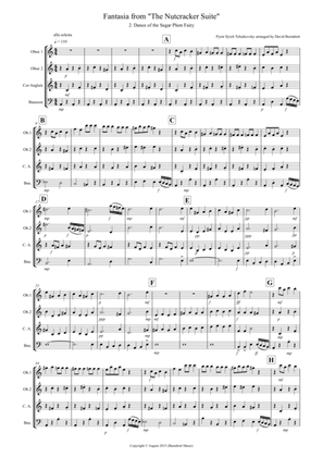 Dance of the Sugar Plum Fairy (fantasia from Nutcracker) for Double Reed Quartet
