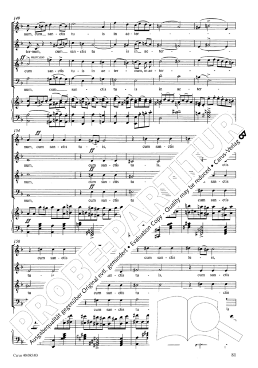 Missa pro defunctis Missa pro defunctis 4-Part scores gallery preview page 82