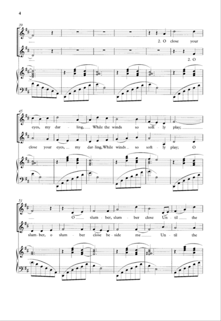 A Mexican Lullaby (Duermete Nino lindo) SSA scores gallery preview page 4