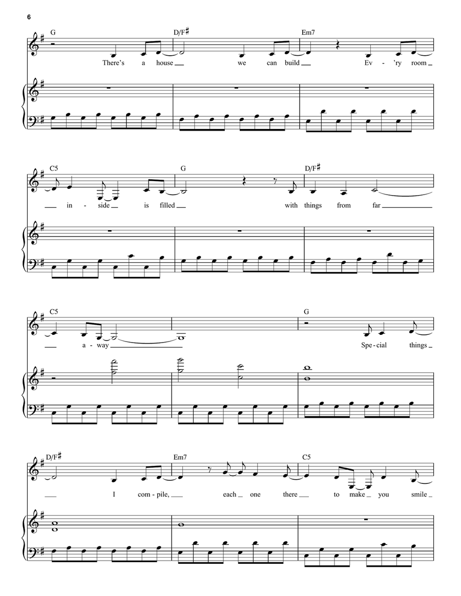 A Million Dreams (from The Greatest Showman) Voice scores gallery preview page 6