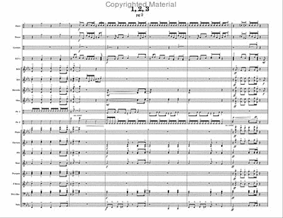 1 2 3! Percussion Ensemble scores gallery preview page 4