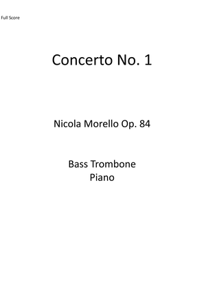Book cover for Bass Trombone Concerto No. 1