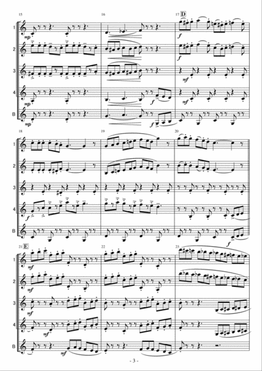 Put It Together (bibbidi Bobbidi Boo) Woodwind Quintet scores gallery preview page 3