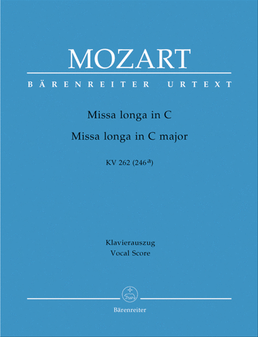 Missa longa C major, KV 262 (246a) 4-Part scores gallery preview page 1