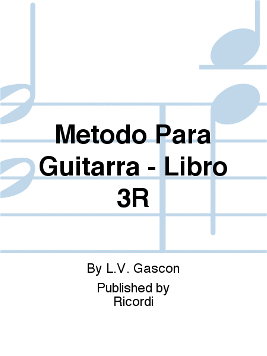 Metodo Para Guitarra - Libro 3R Guitar scores gallery preview page 1
