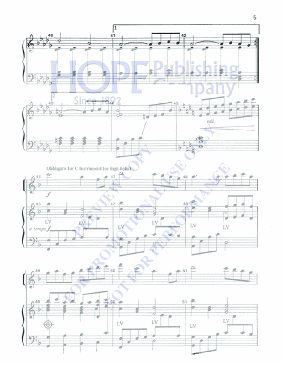 Christ Is Lord, Praise His Name 3-Octaves scores gallery preview page 5