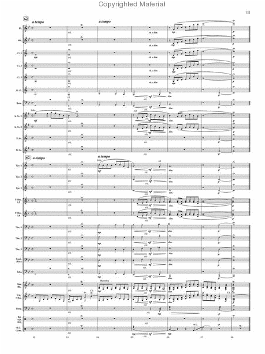 On Angel Wings Concert Band scores gallery preview page 10