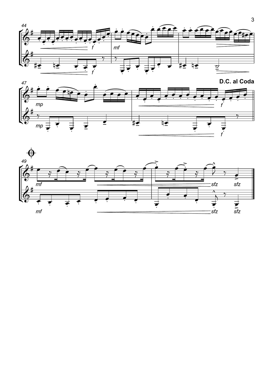 Nutcracker Suite - March: Clarinet Duet Clarinet Duet scores gallery preview page 3