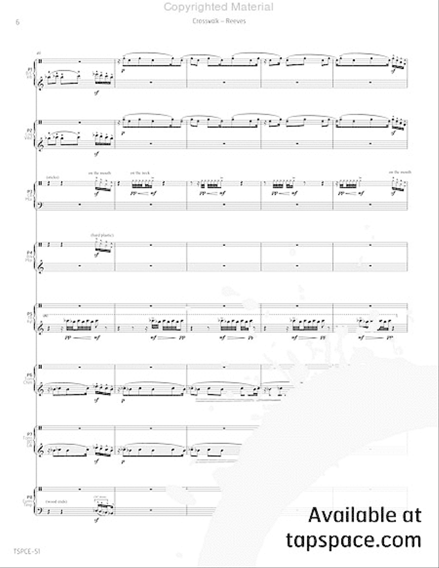 Crosswalk Crosswalk Percussion Ensemble scores gallery preview page 11