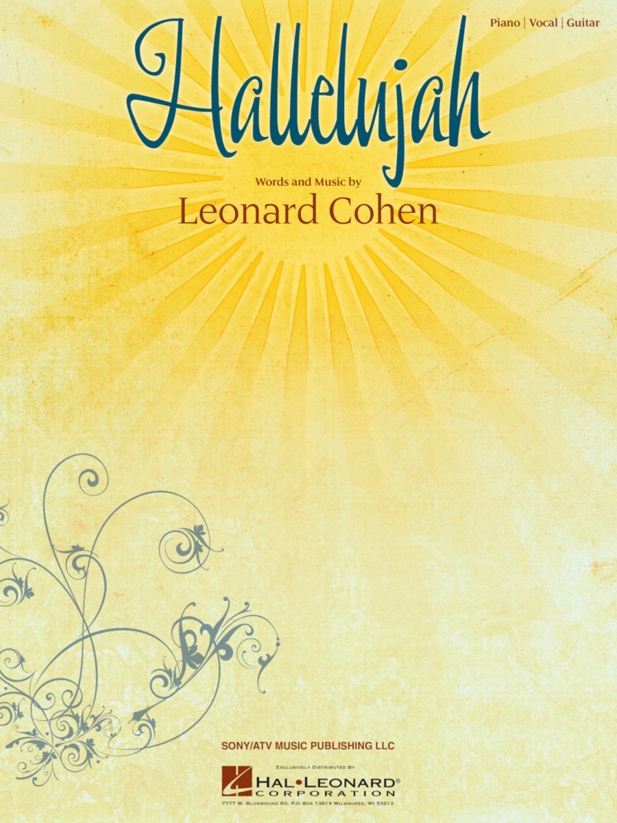 Hallelujah Piano, Vocal, Guitar scores gallery preview page 1