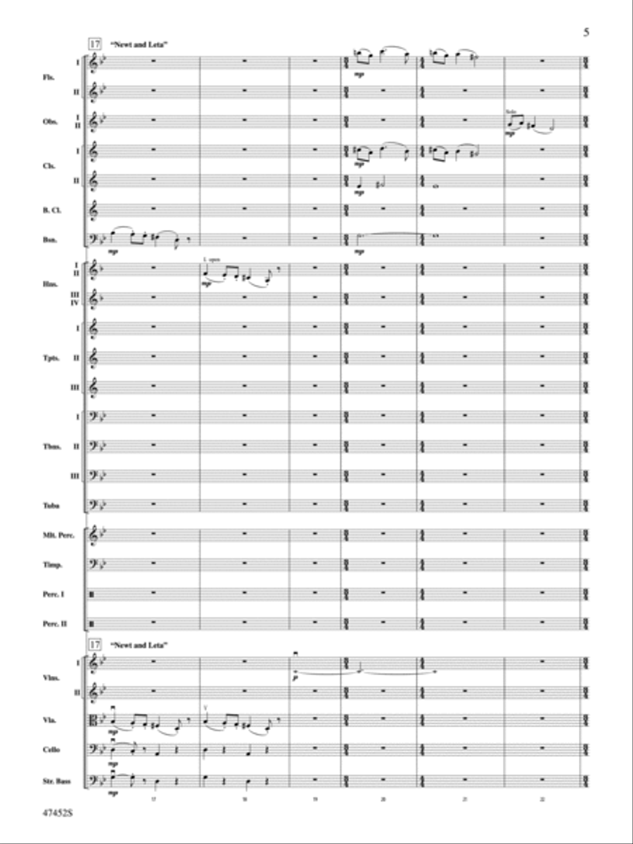 Fantastic Beasts: The Crimes of Grindelwald: Score Full Orchestra scores gallery preview page 5