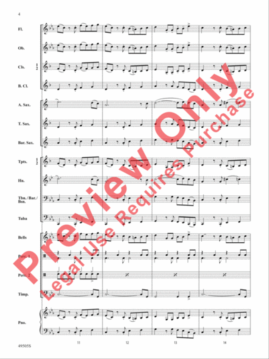 Awesome Sauce Concert Band scores gallery preview page 5
