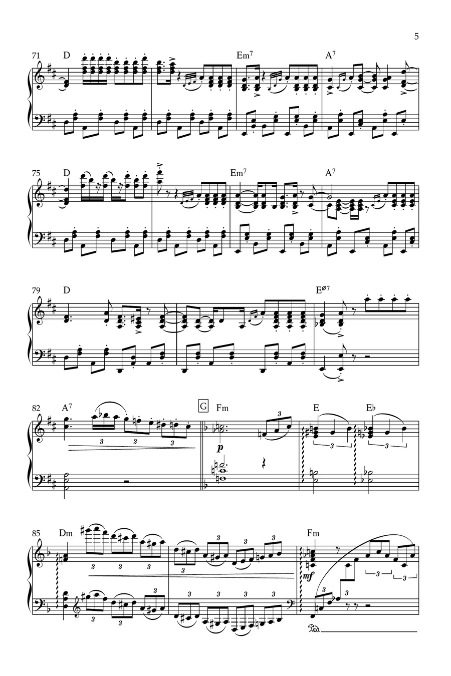 A Night Like This Piano Solo scores gallery preview page 5