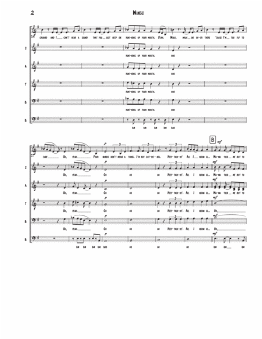 Wings Divisi scores gallery preview page 2