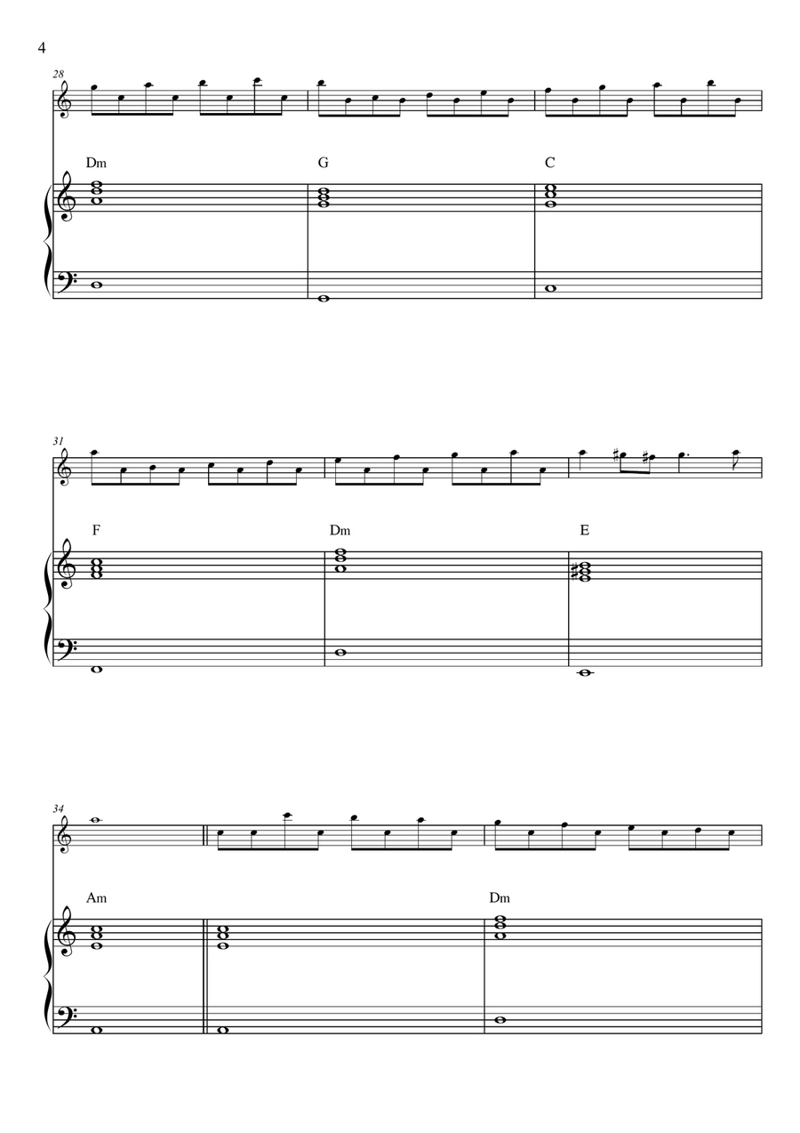 Passacaglia - Handel / Halvorsen Flute scores gallery preview page 4