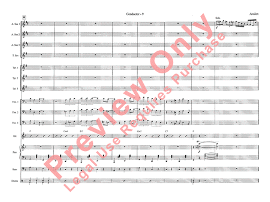 Avalon Jazz Ensemble scores gallery preview page 17