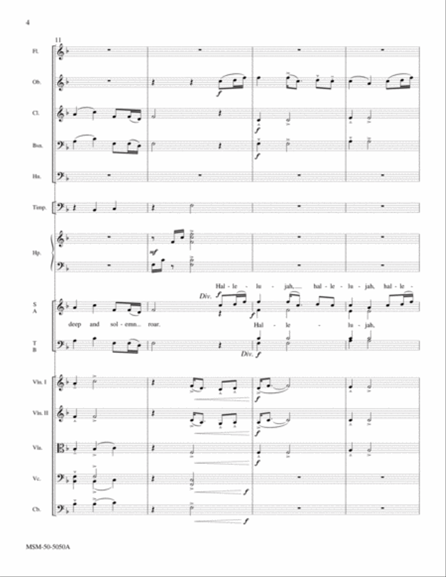 Hark, I Hear the Harps Eternal Choir scores gallery preview page 4