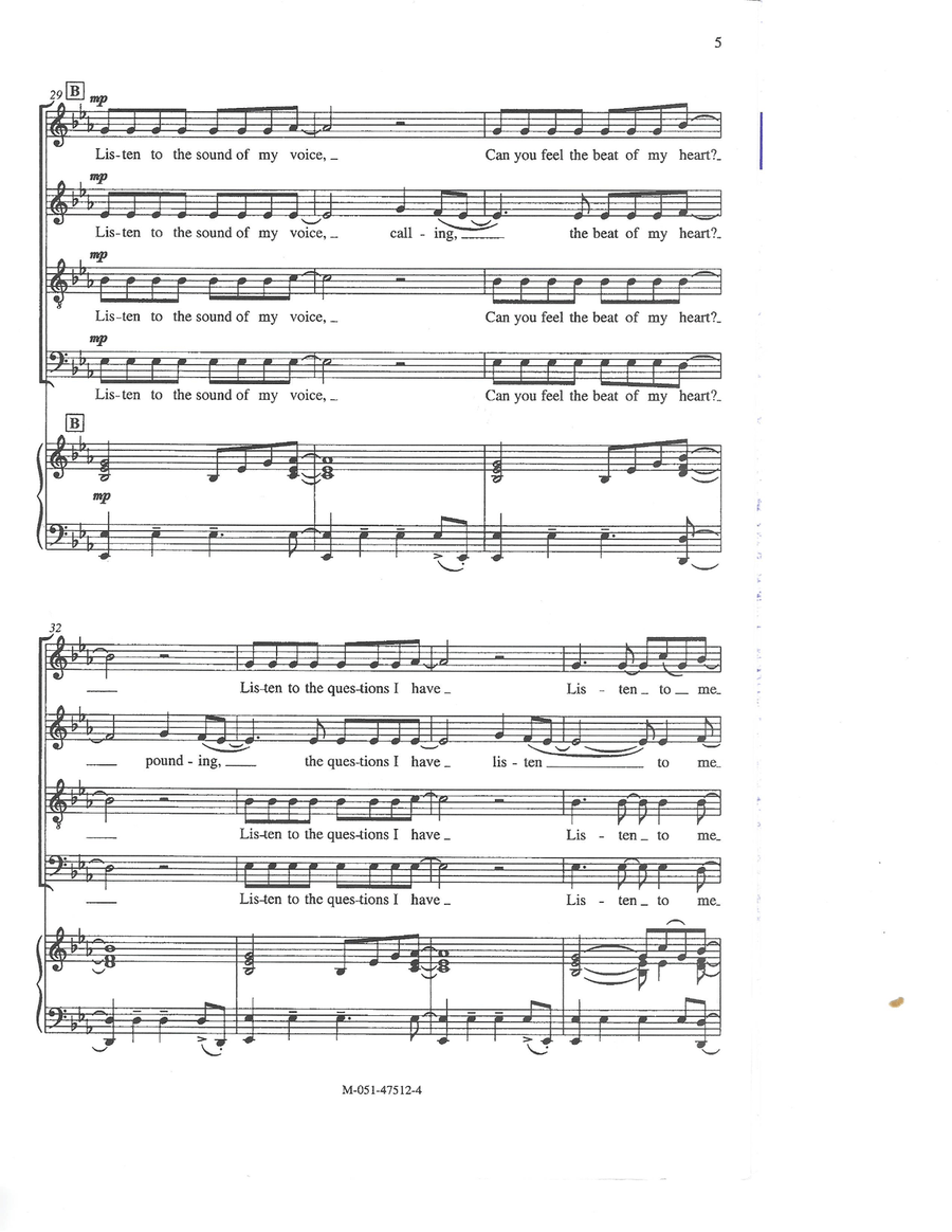 Give Us Hope 4-Part scores gallery preview page 5