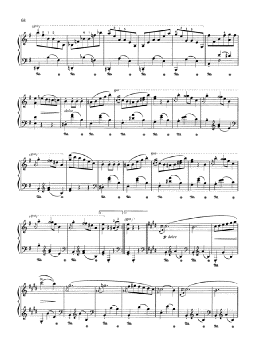 Chopin: Valse in E Minor (Posthumous) Piano Solo scores gallery preview page 2