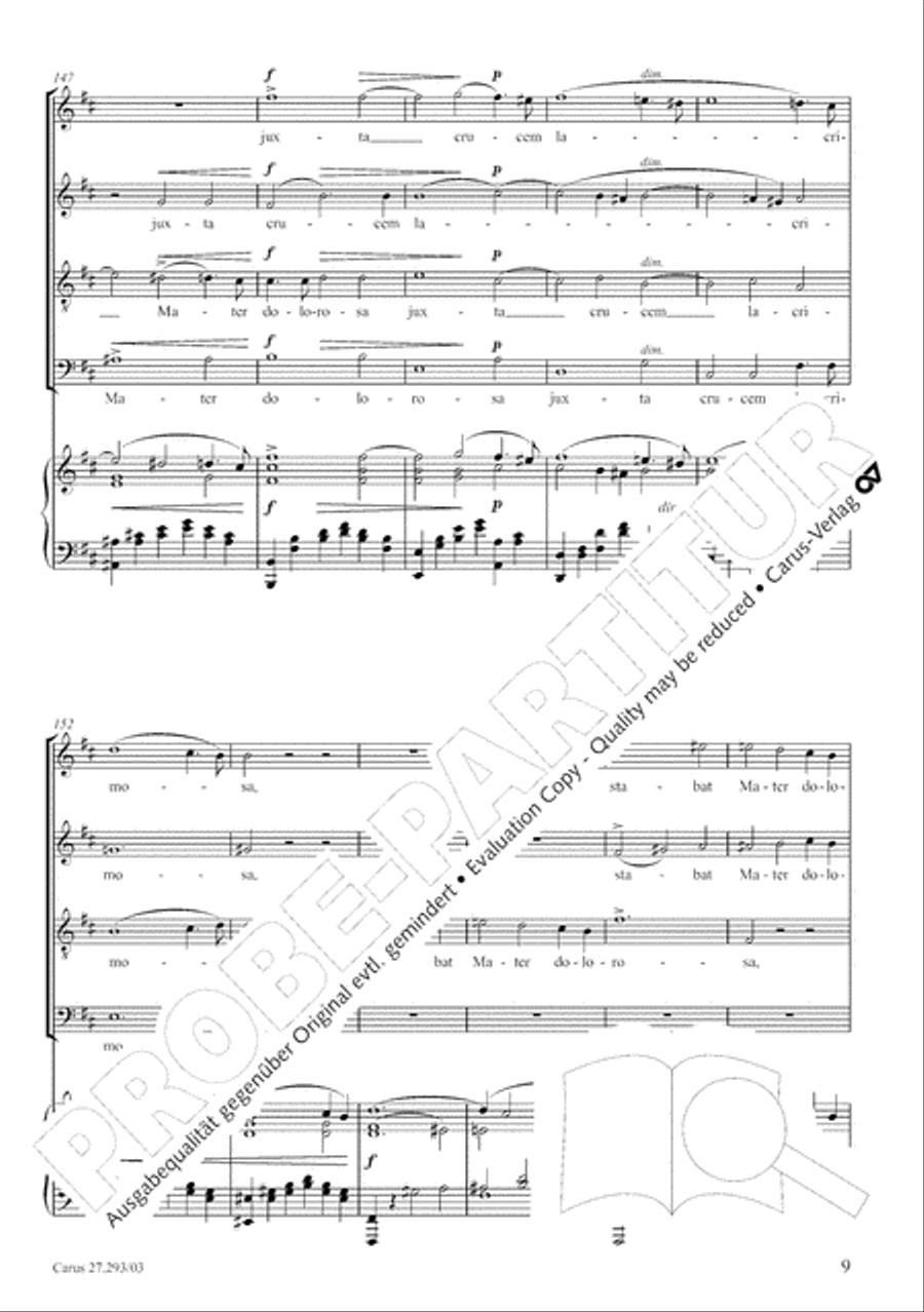Stabat mater 4-Part scores gallery preview page 16