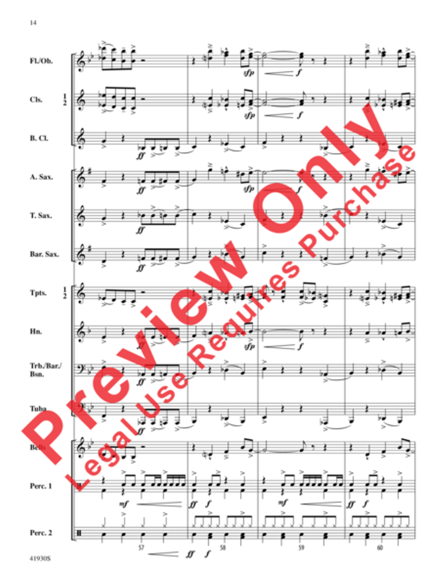 Rock Star Concert Band scores gallery preview page 15