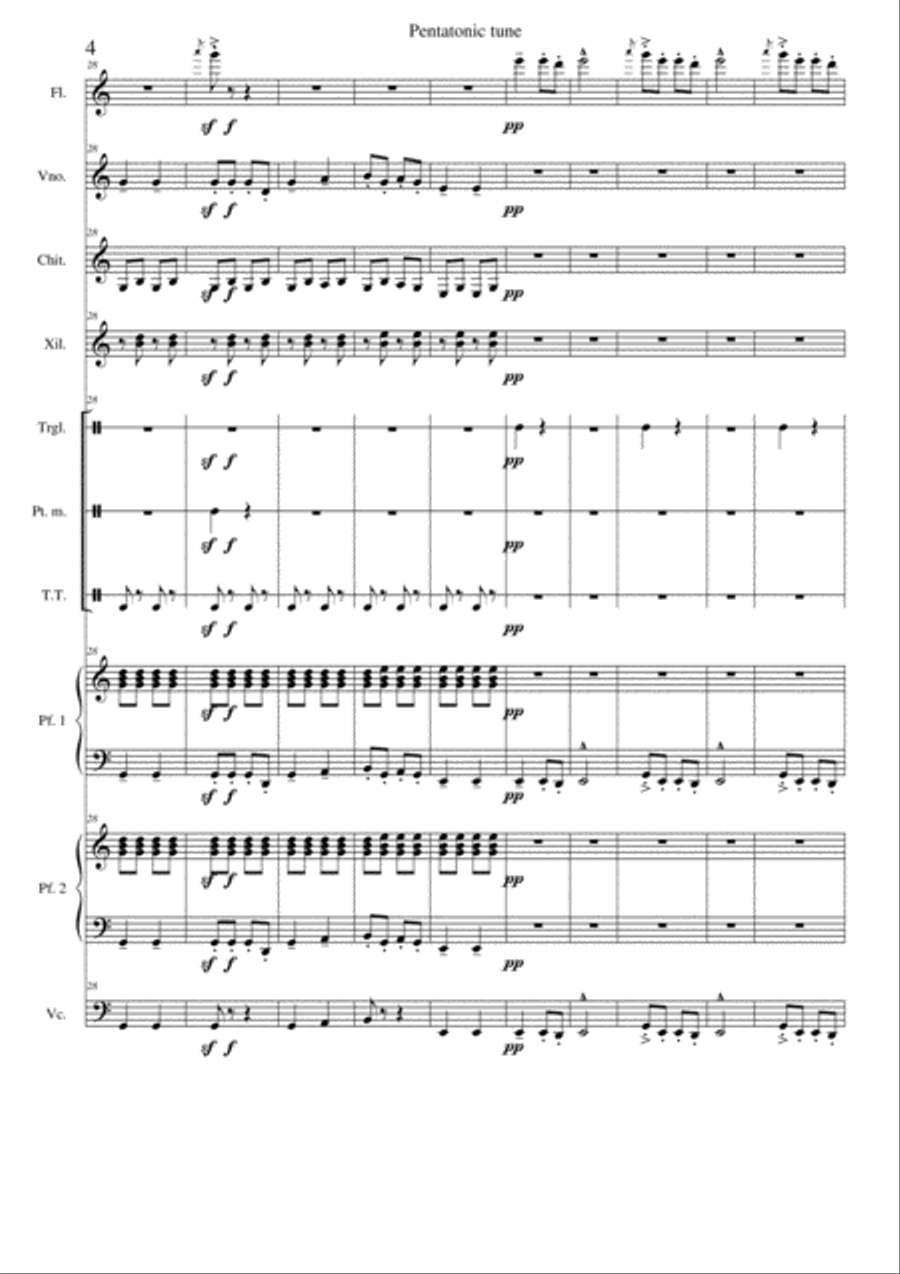 Pentatonic Tune Pentatonic Tune Large Ensemble scores gallery preview page 4