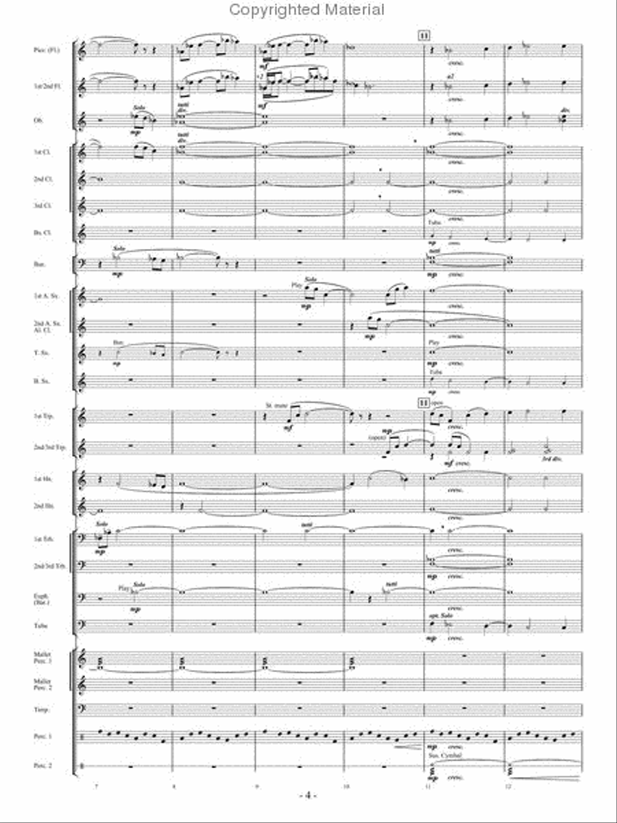 Beyond the Breaking Tides Concert Band scores gallery preview page 3