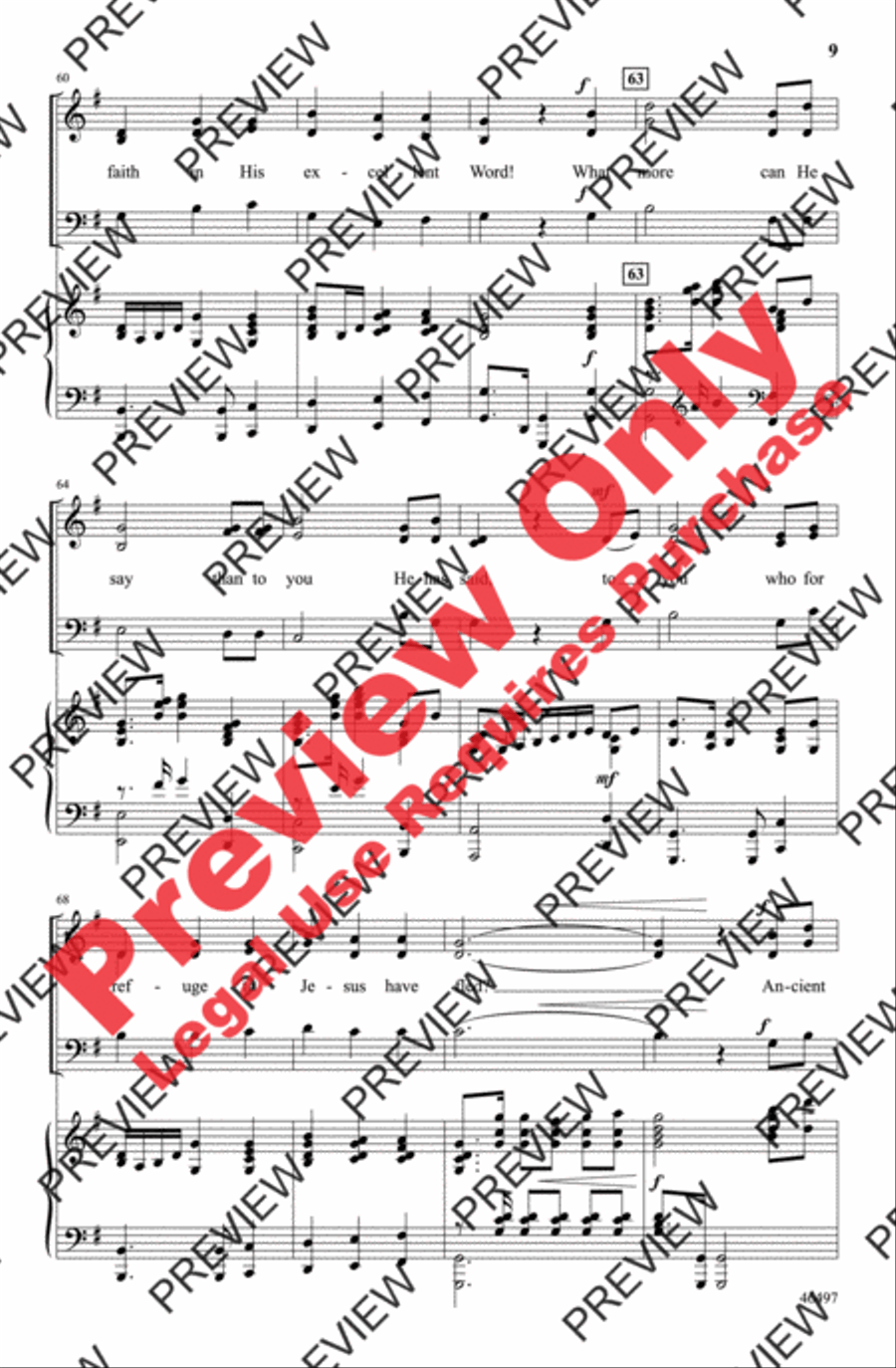 Ancient Words 3-Part scores gallery preview page 9