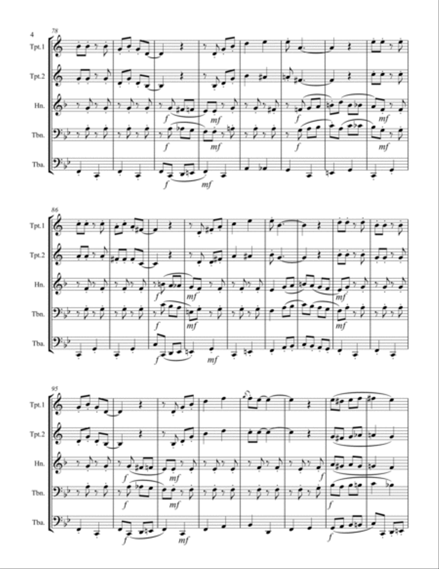 Pennsylvania Polka Brass Ensemble scores gallery preview page 5