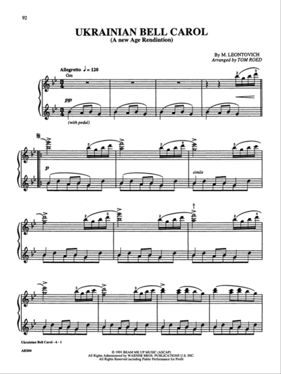 Advanced Piano Solos - Christmas Encyclopedia Piano Solo scores gallery preview page 6
