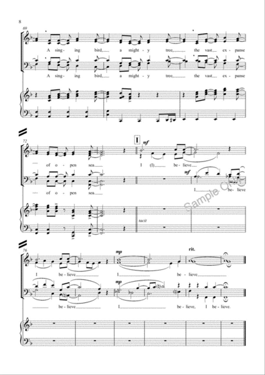 Creation Calls 4-Part scores gallery preview page 8