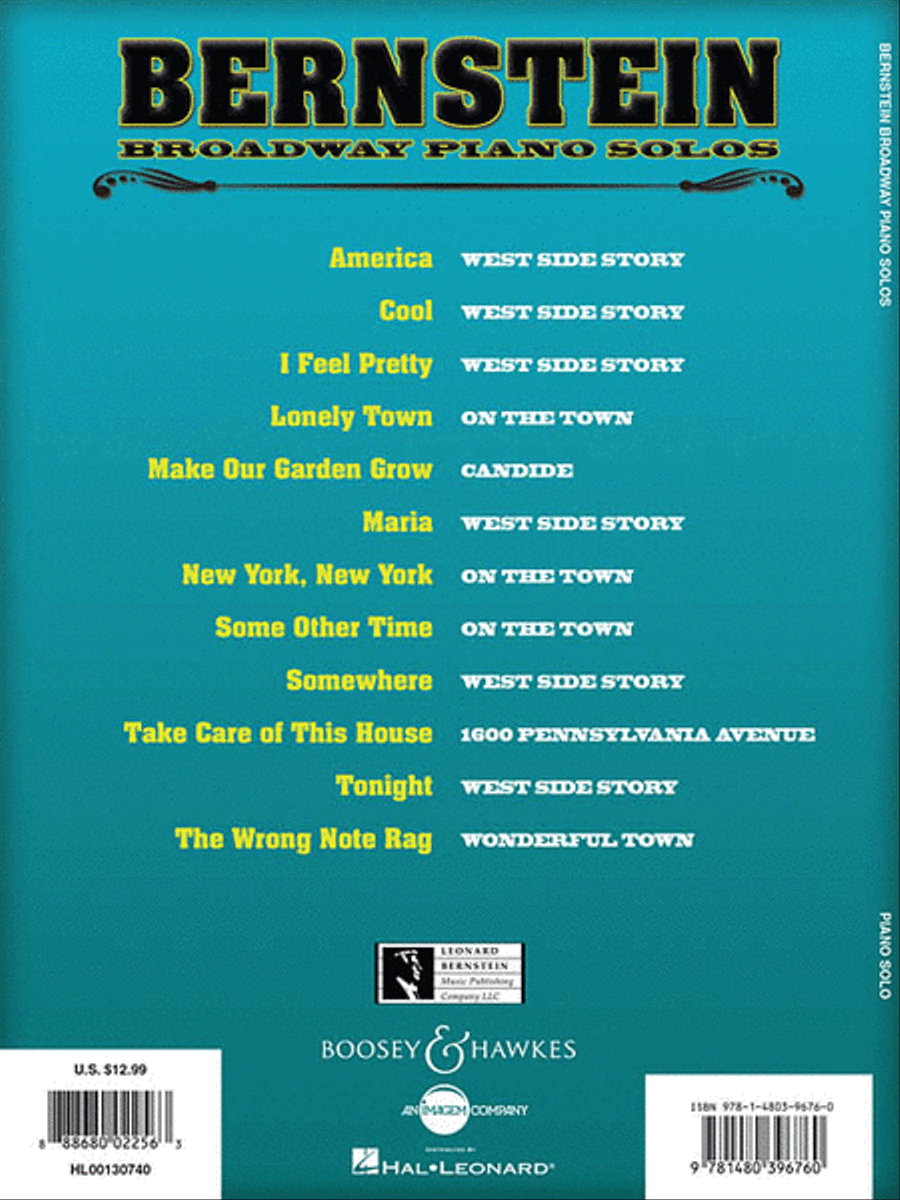 Bernstein Broadway Piano Solos Piano Solo scores gallery preview page 2
