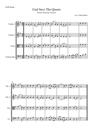 God Save The Queen (British National Anthem) for String Quartet