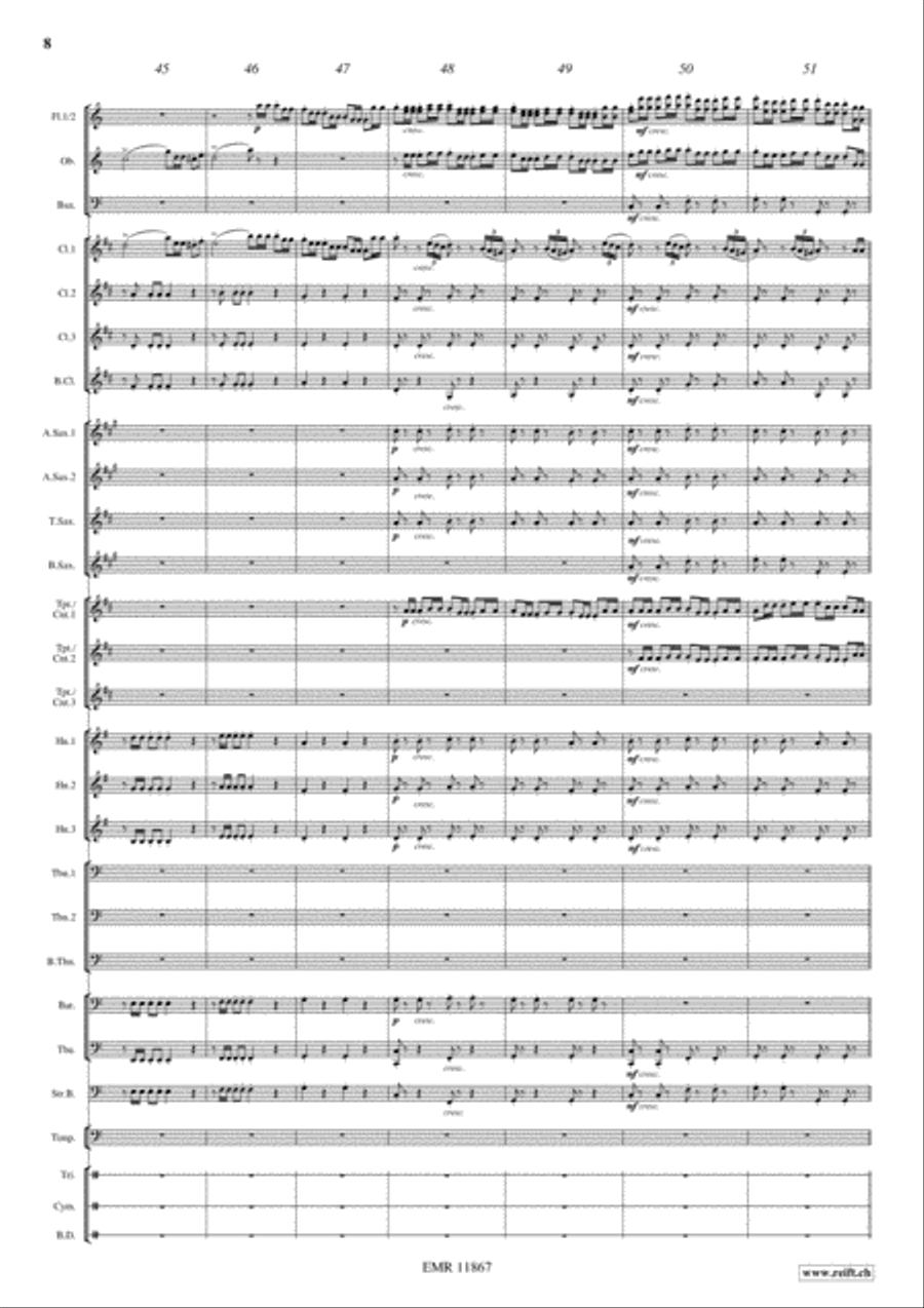 L'Italiana in Algeri Concert Band scores gallery preview page 9