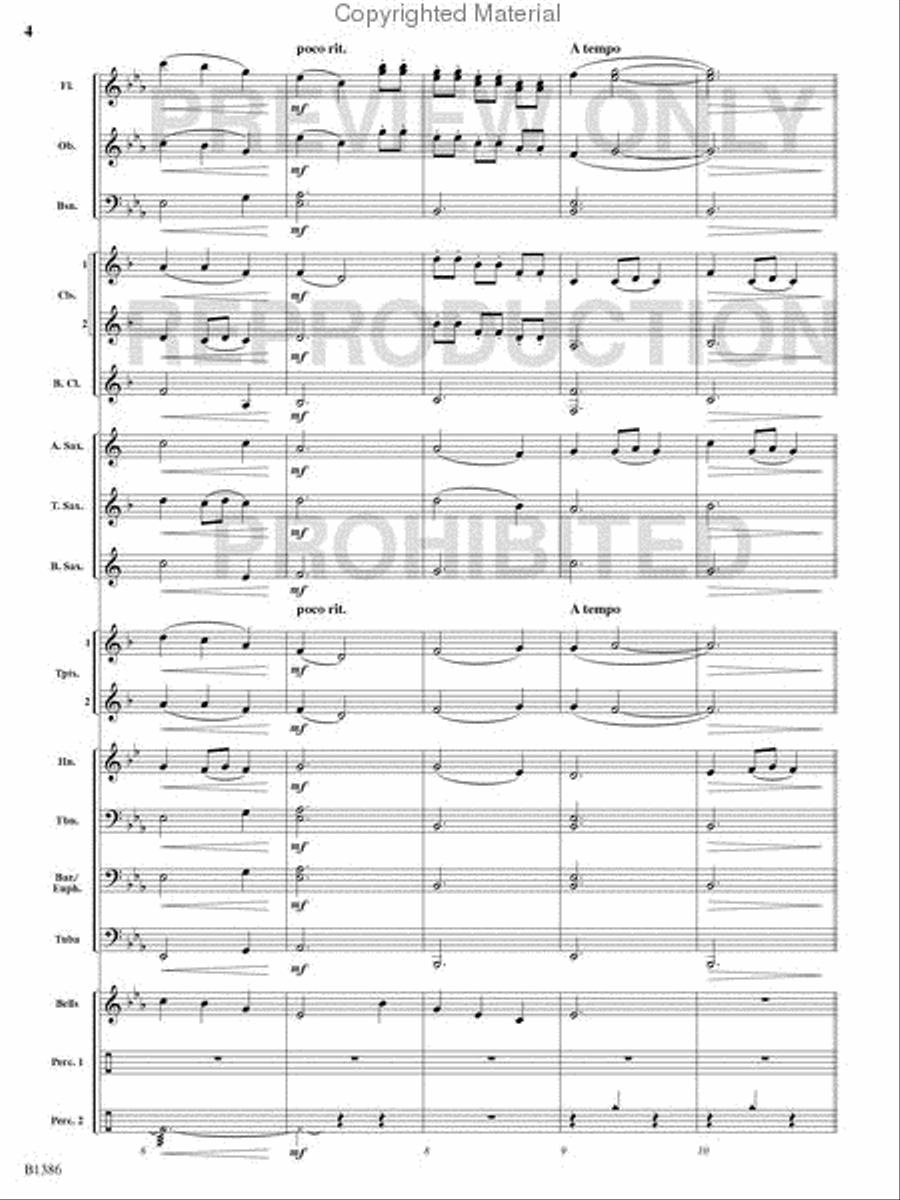 Spring Concert Band scores gallery preview page 3