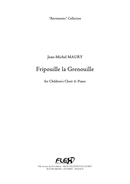 Fripouille la Grenouille - Piano Reduction image number null