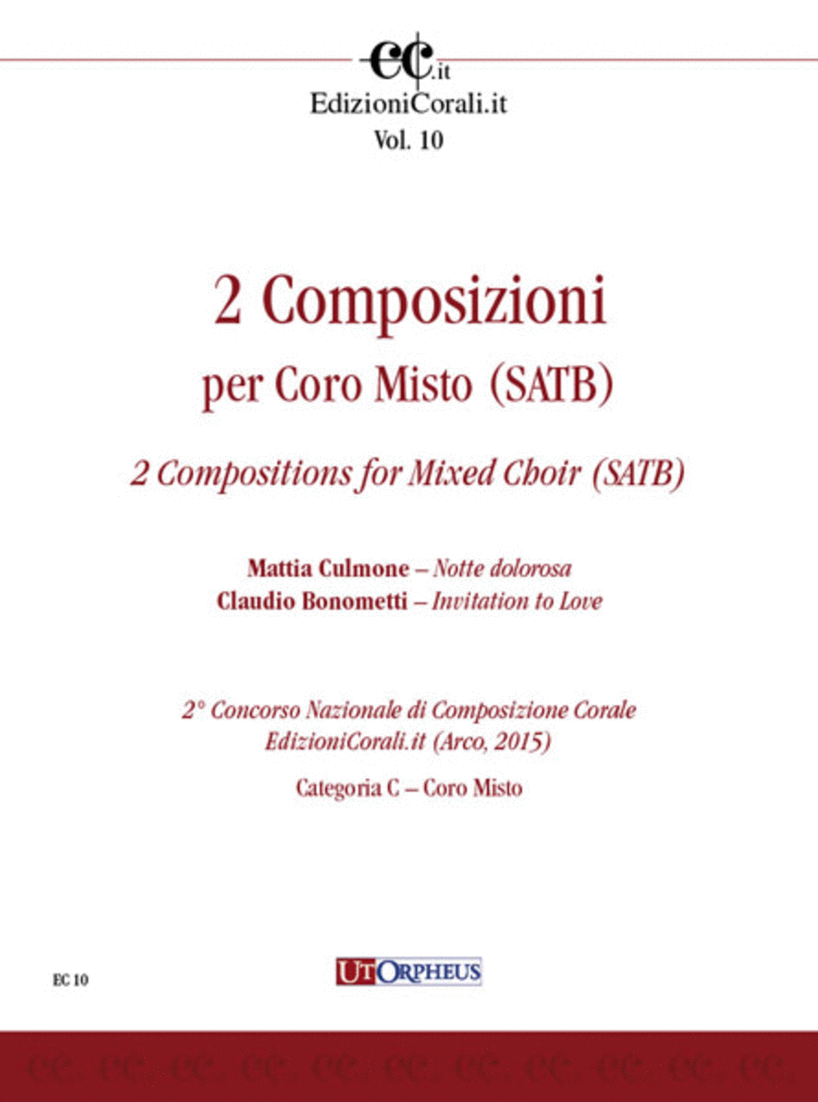 2 Compositions for Mixed Choir (SATB) (2nd National Choral Composition Competition EdizioniCorali.it