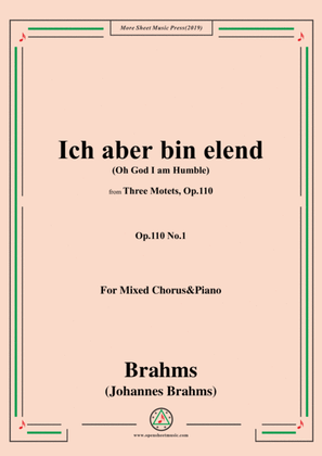 Book cover for rahms-Ich aber bin elend,Op.110 No.1,for Mixed Chorus&Piano