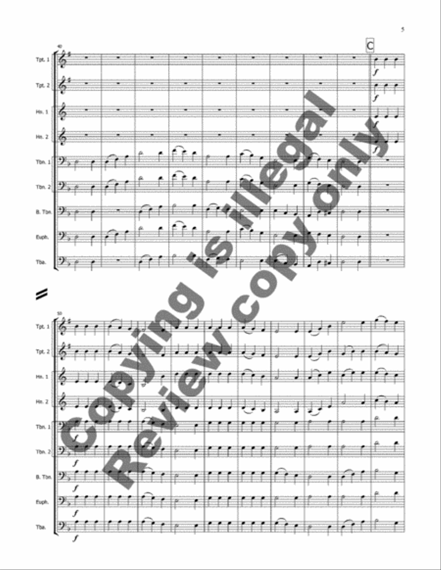 Tum balalayke Brass Ensemble scores gallery preview page 4