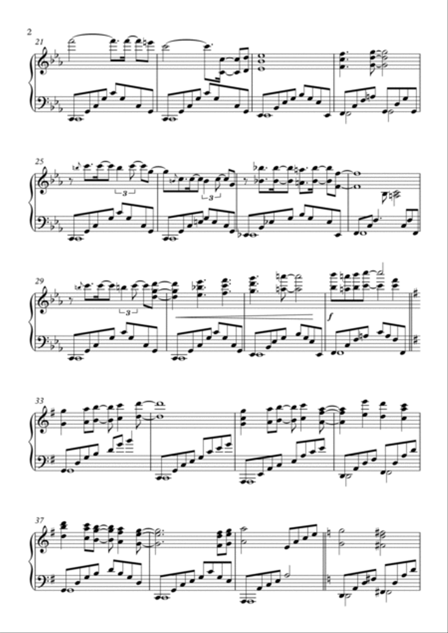 Maplestory - Wherever you are (Ludibrium Tower) Piano Solo scores gallery preview page 2