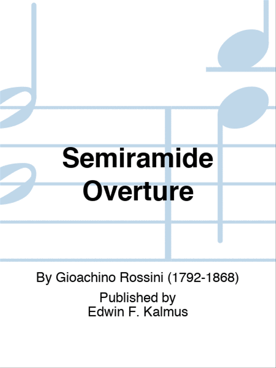 Semiramide Overture Set of Parts scores gallery preview page 1