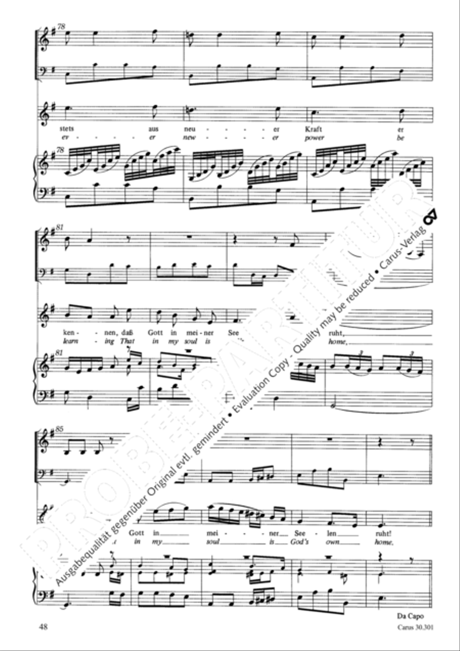The love God bears us (Die Liebe Gottes ist ausgegossen) 4-Part scores gallery preview page 48