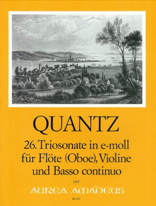 Book cover for Trio Sonata No. 26 in E minor QV 2:21